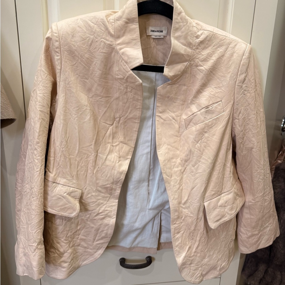 ZAGID & VOLTAIRE Leather Blazer